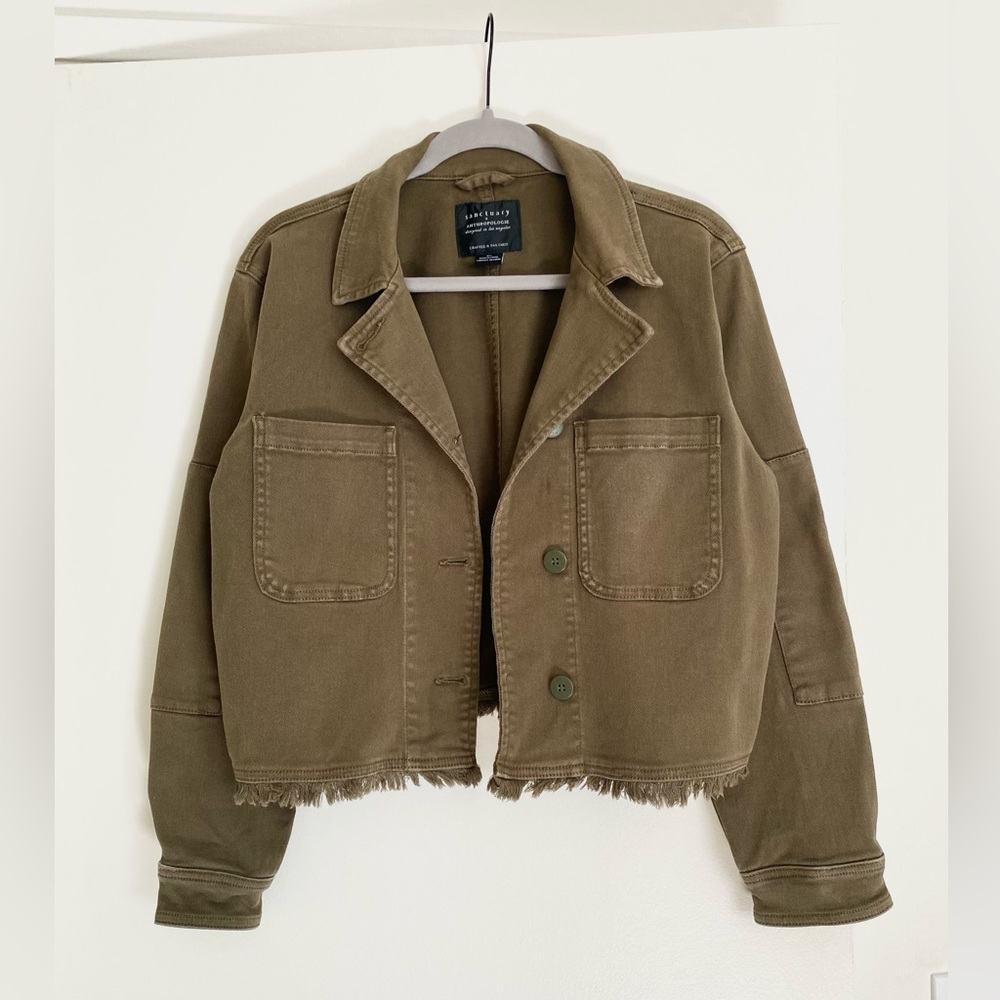 Sanctuary x Anthropologie Cropped Utility Jacket